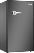 3.2 Cu.Ft Mini Fridge with Freezer, Single Door, Black Q22512