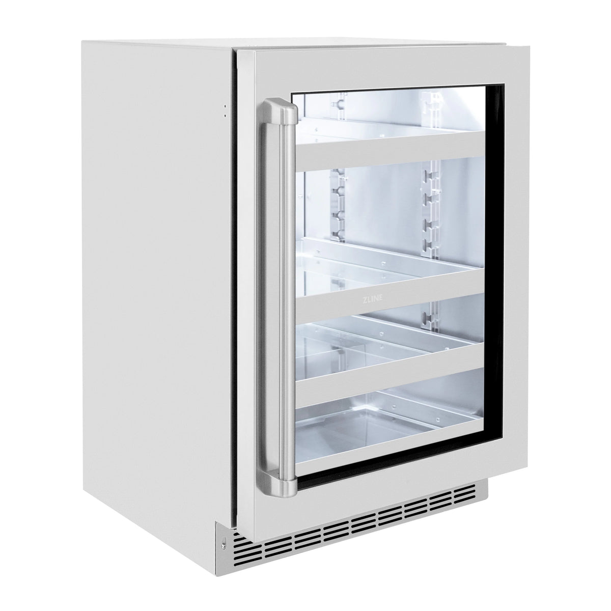 24 Can Stainless Steel Beverage Fridge R266