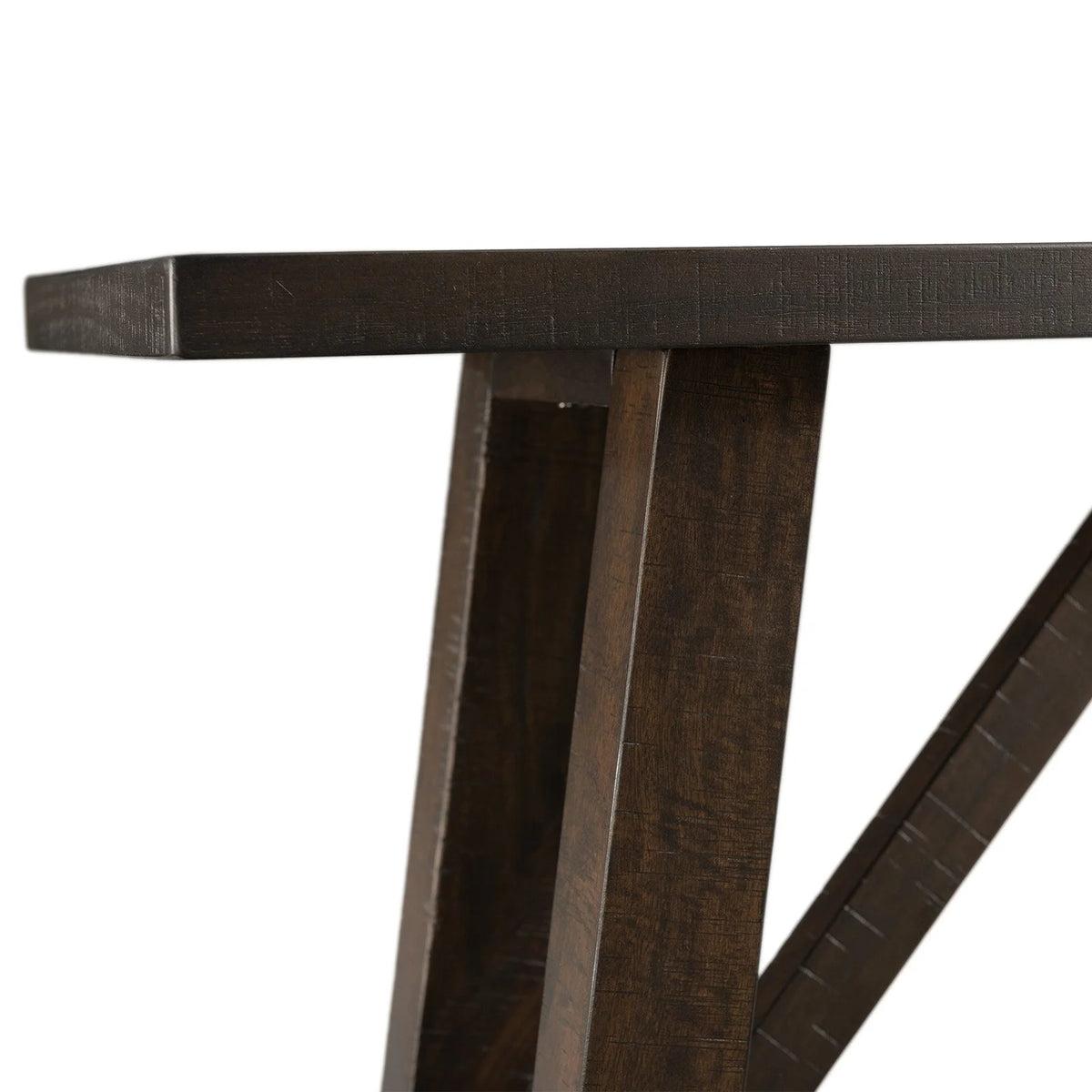 Rustic Gray Dining Bench R5376