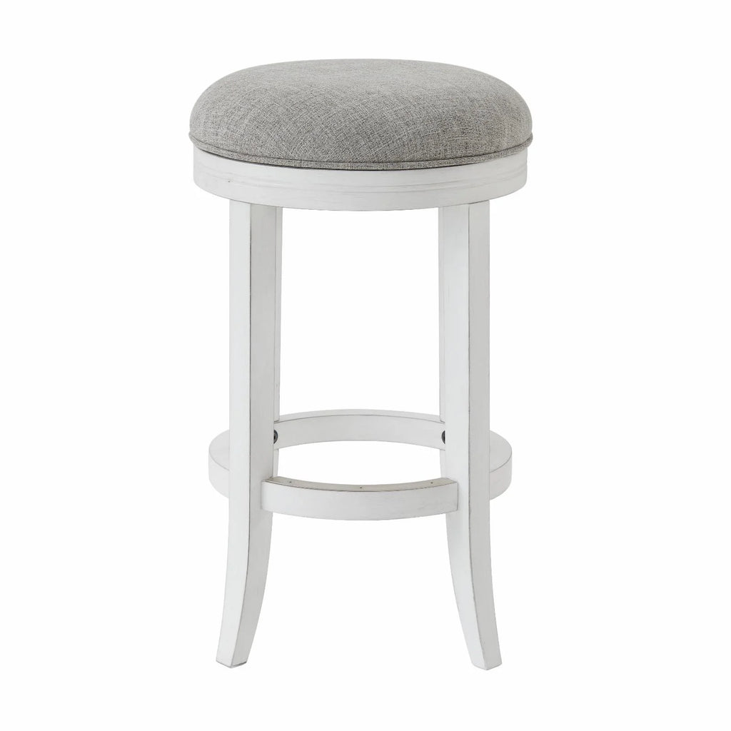 Upholstered Swivel Backless Counter-Height Barstool V9870