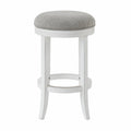 Upholstered Swivel Backless Counter-Height Barstool V9870