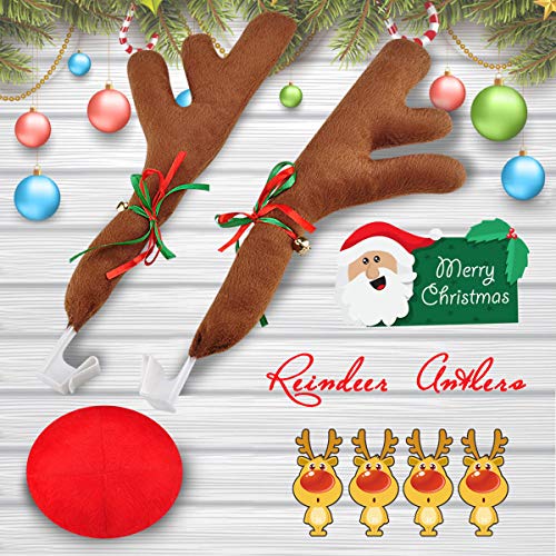 Car Reindeer Antler Kit with Tail Nose T89508