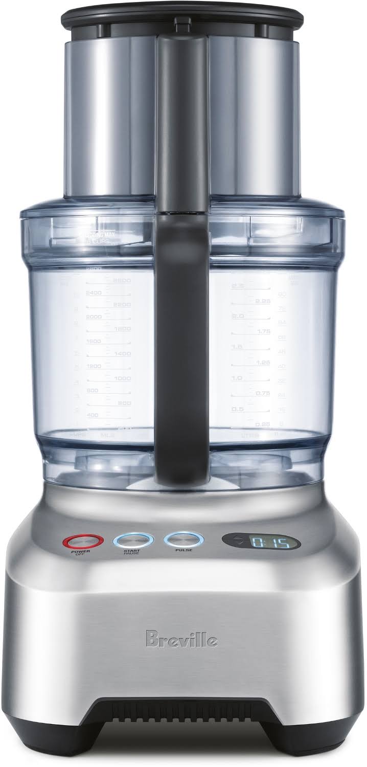 Stainless Steel Food Processor with Silicone Blender Spatula K1244