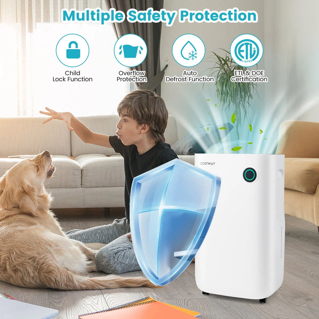 4500 Sq. Ft 73-Pint Dehumidifier with 5 Modes W37476