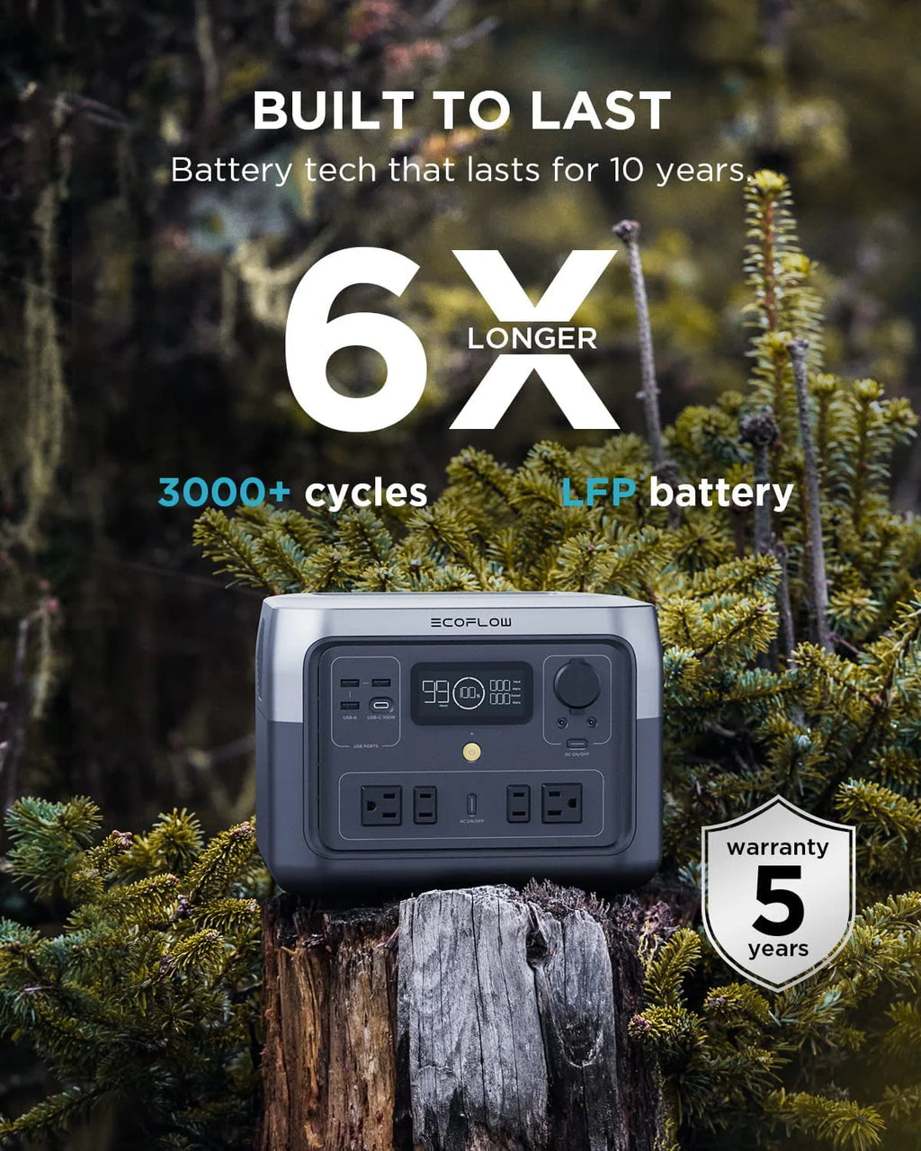 Portable Power Station 512Wh 1000W AC Output O82689