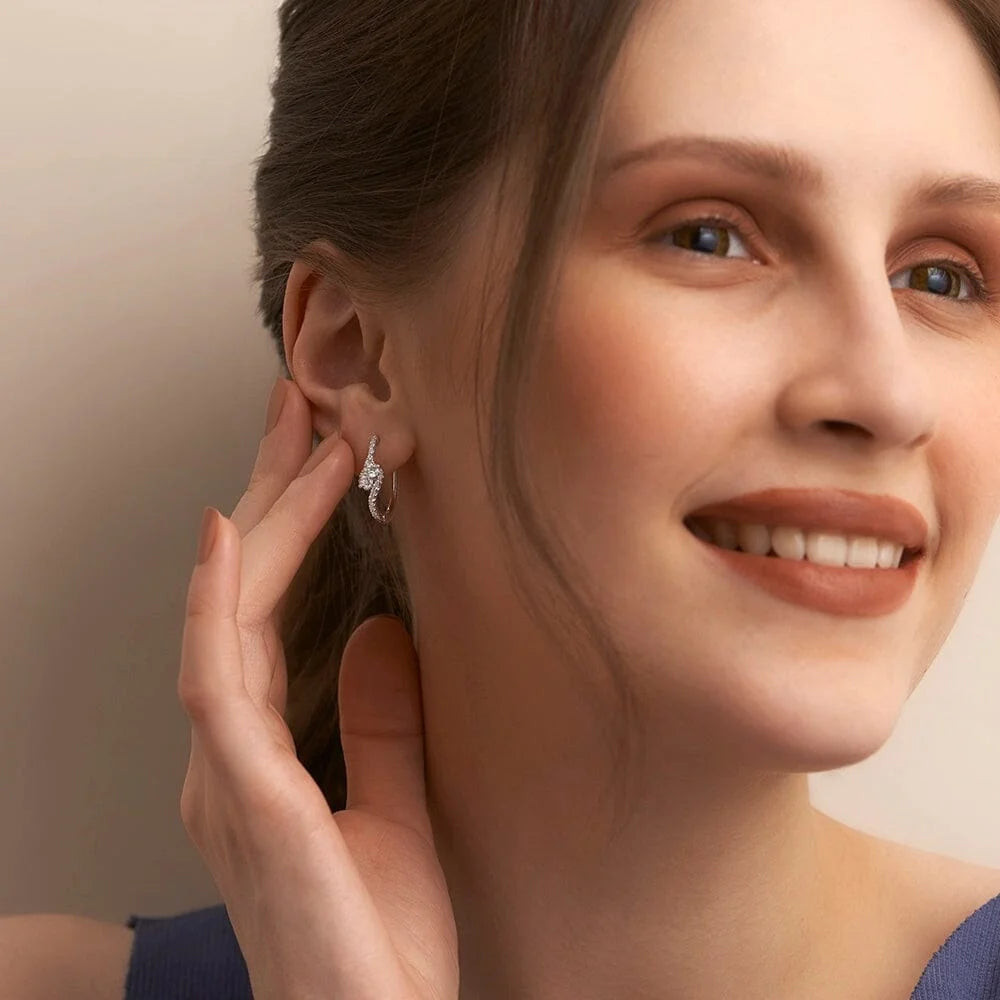 Interlocking Hoop Earrings F388312