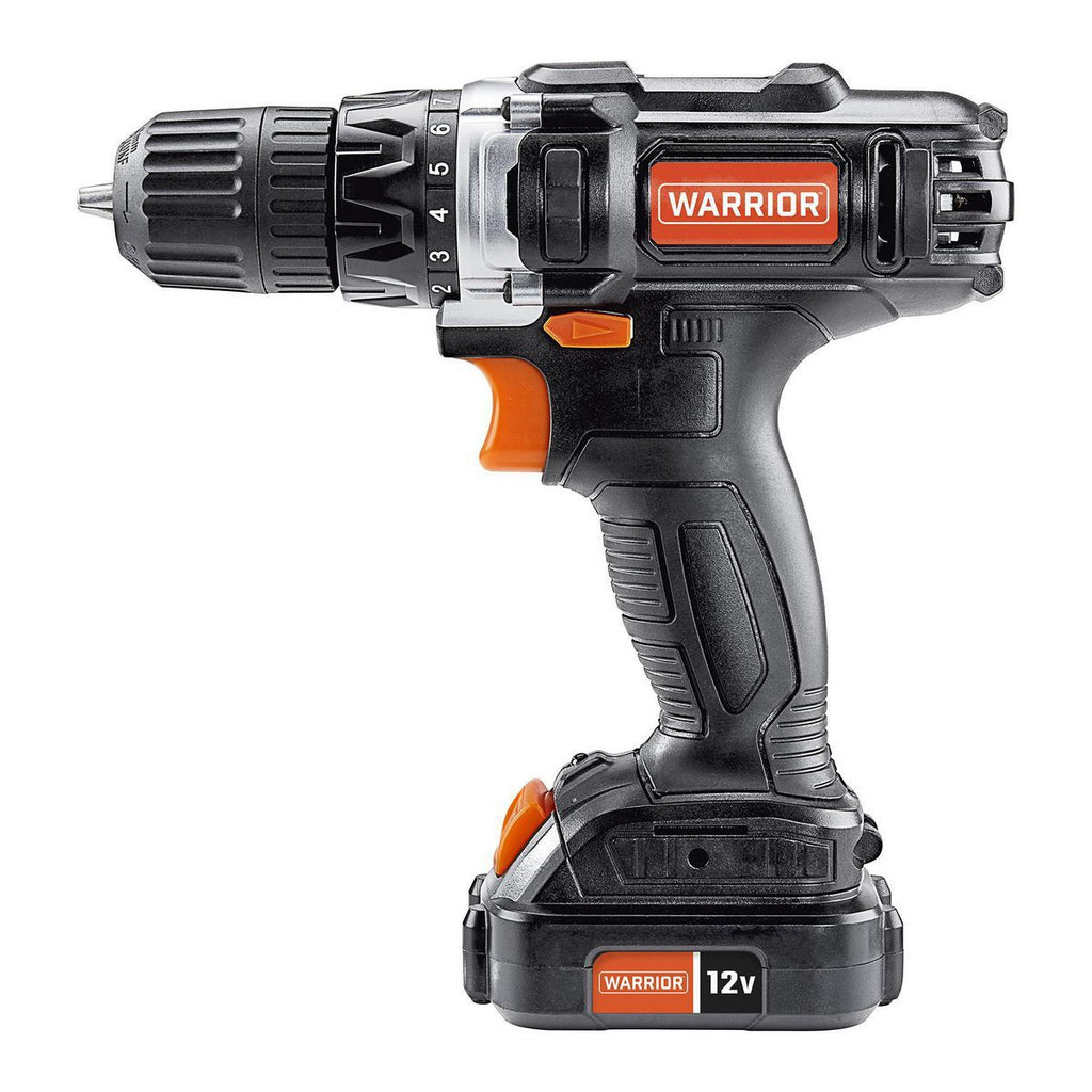 12V Cordless Drill and Flashlight 2-Tool Combo Kit with Battery and Charger X409