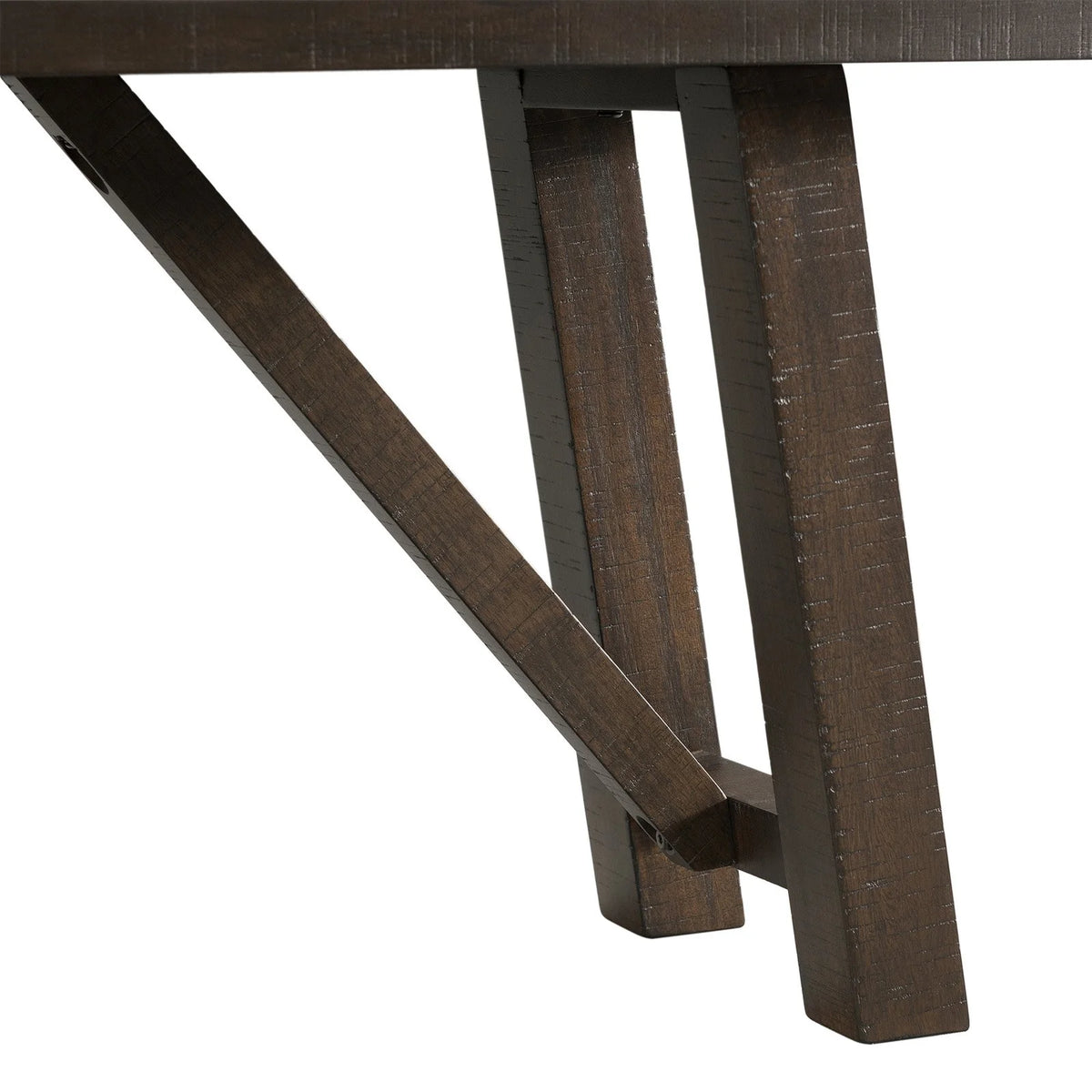 Rustic Gray Dining Bench R5376