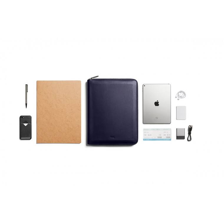Navy A4 Leather Compendium I811150