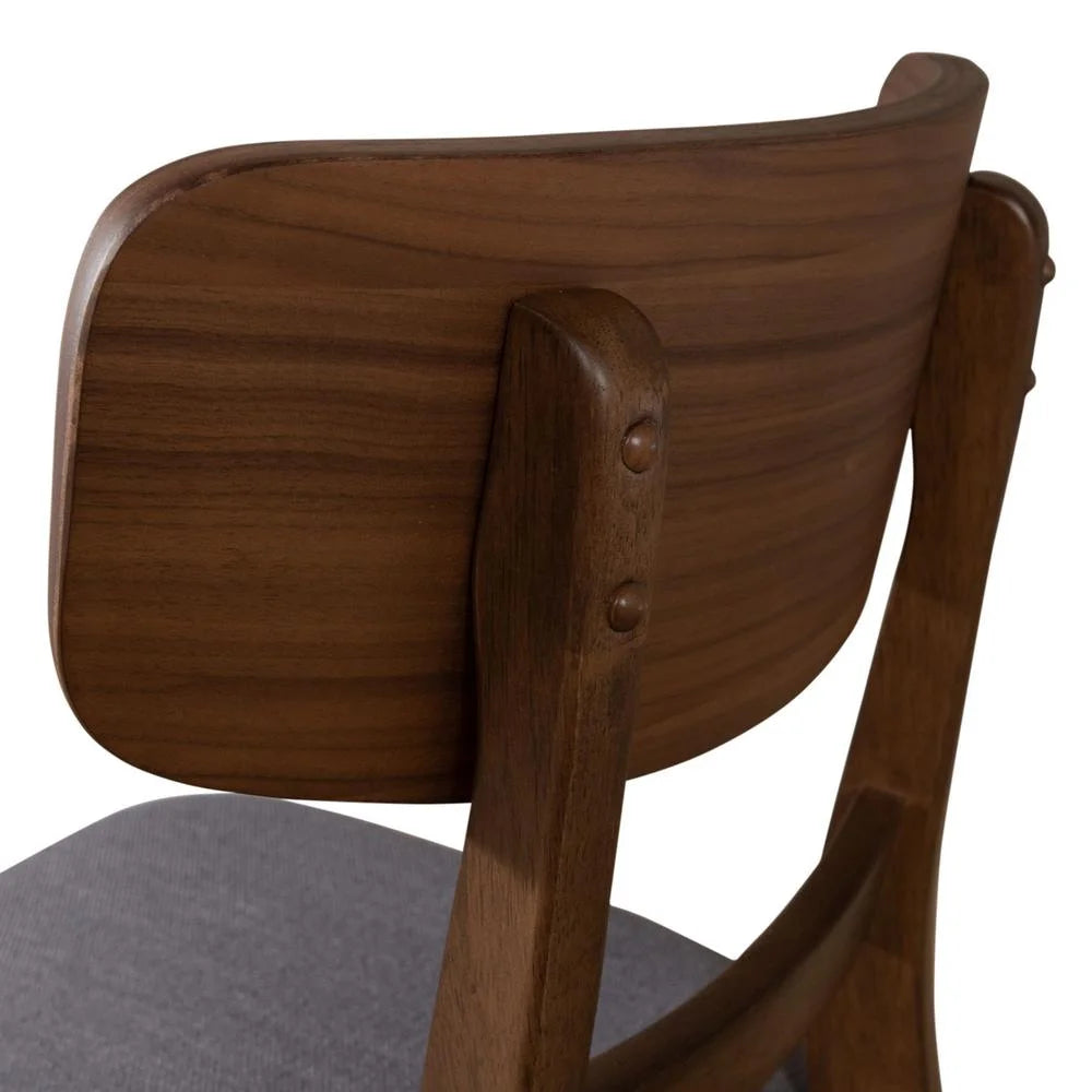 Grey Panel Back Side Chair S6838