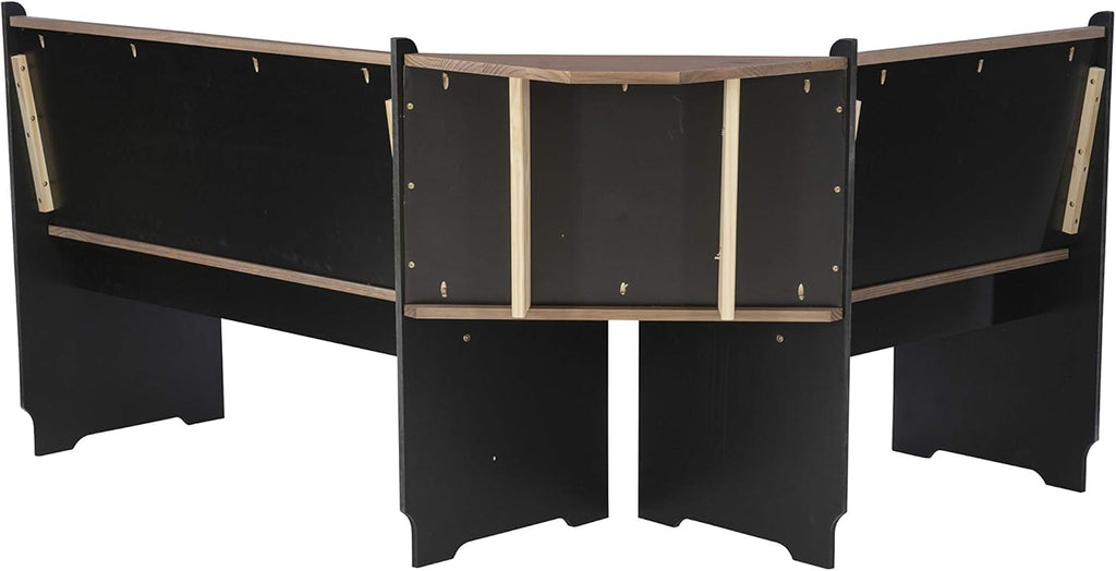 Black and Pecan Breakfast Dining Set G63451