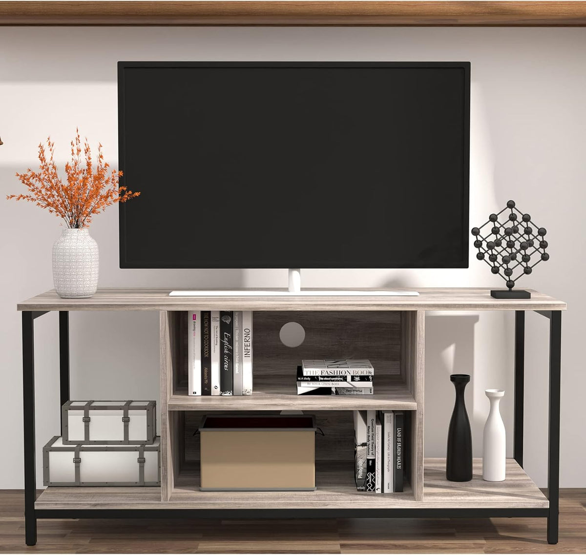 Gray 2 Tier TV Stand for 55 inch TV Y983