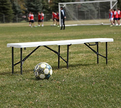 Portable Folding Bench White O83394