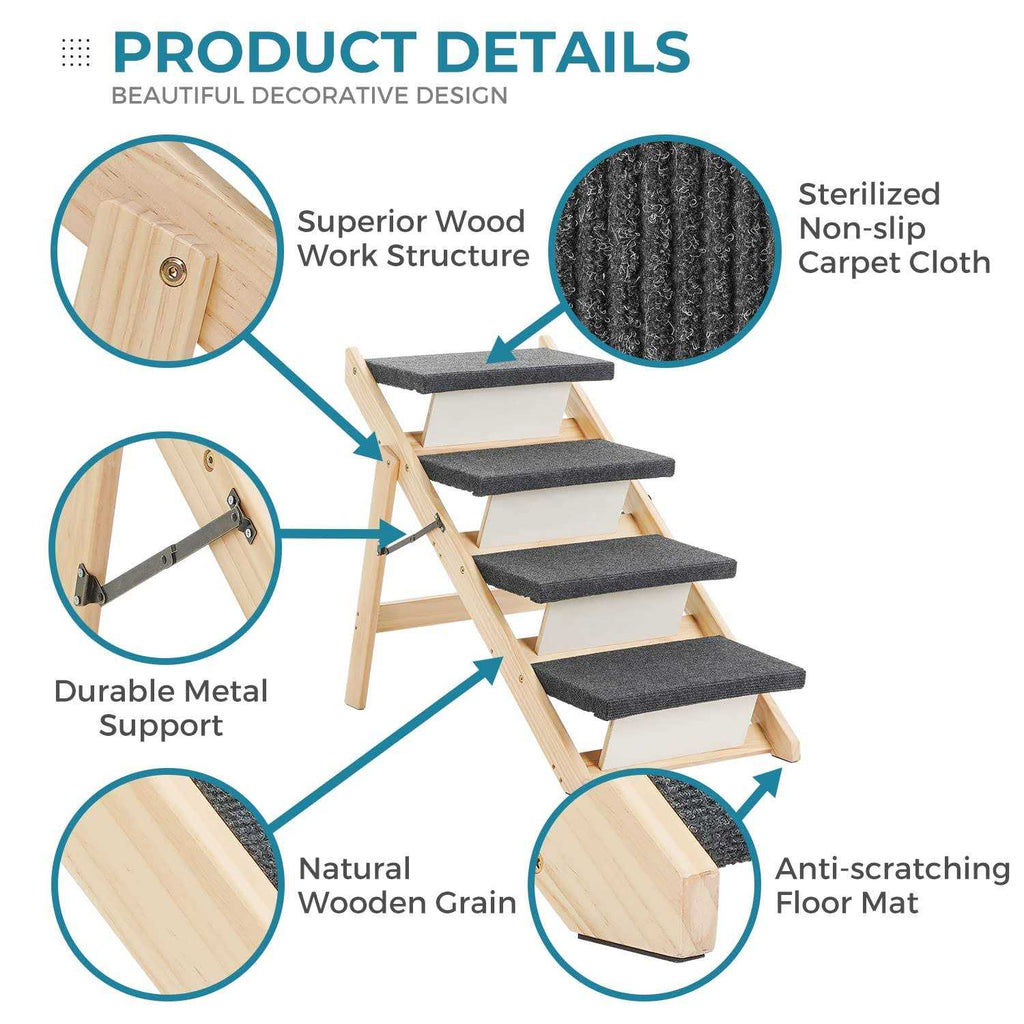 Wooden Pet Stairs L118