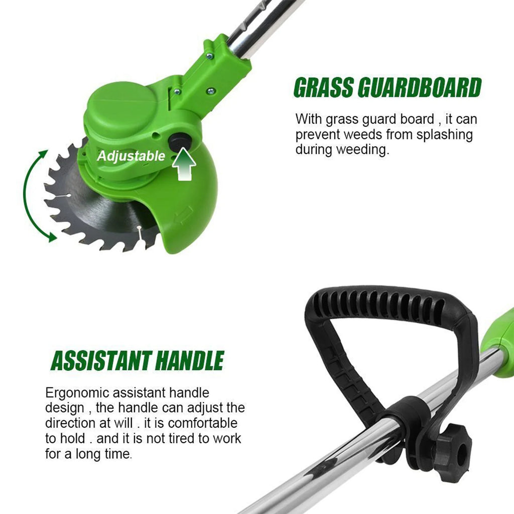 24V 650W Cordless Electric Lawn Mower Grass Trimmer Weed Eater Z870