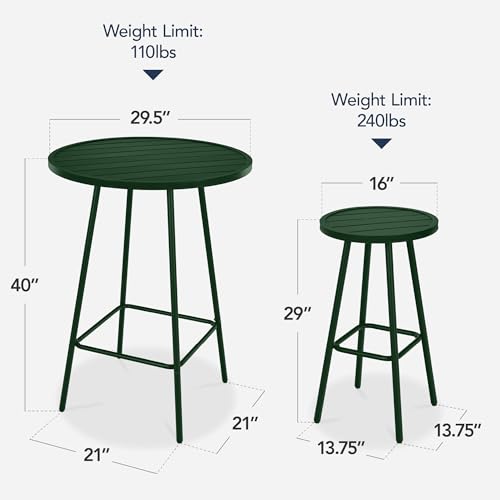 3-Piece Bar Height Patio Dining Set M24487