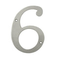 6 in. Satin Nickel Solid Brass House Numbers J418