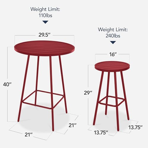 3-Piece Bar Height Patio Dining Set M24487