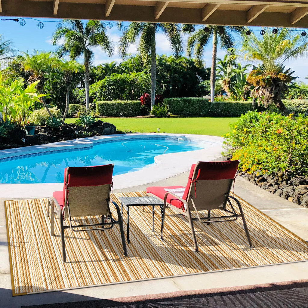 6x9 Waterproof Reversible Outdoor Area Rug O66476