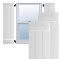 White Composite Board-n-Batten Shutters (Per Pair) G432106