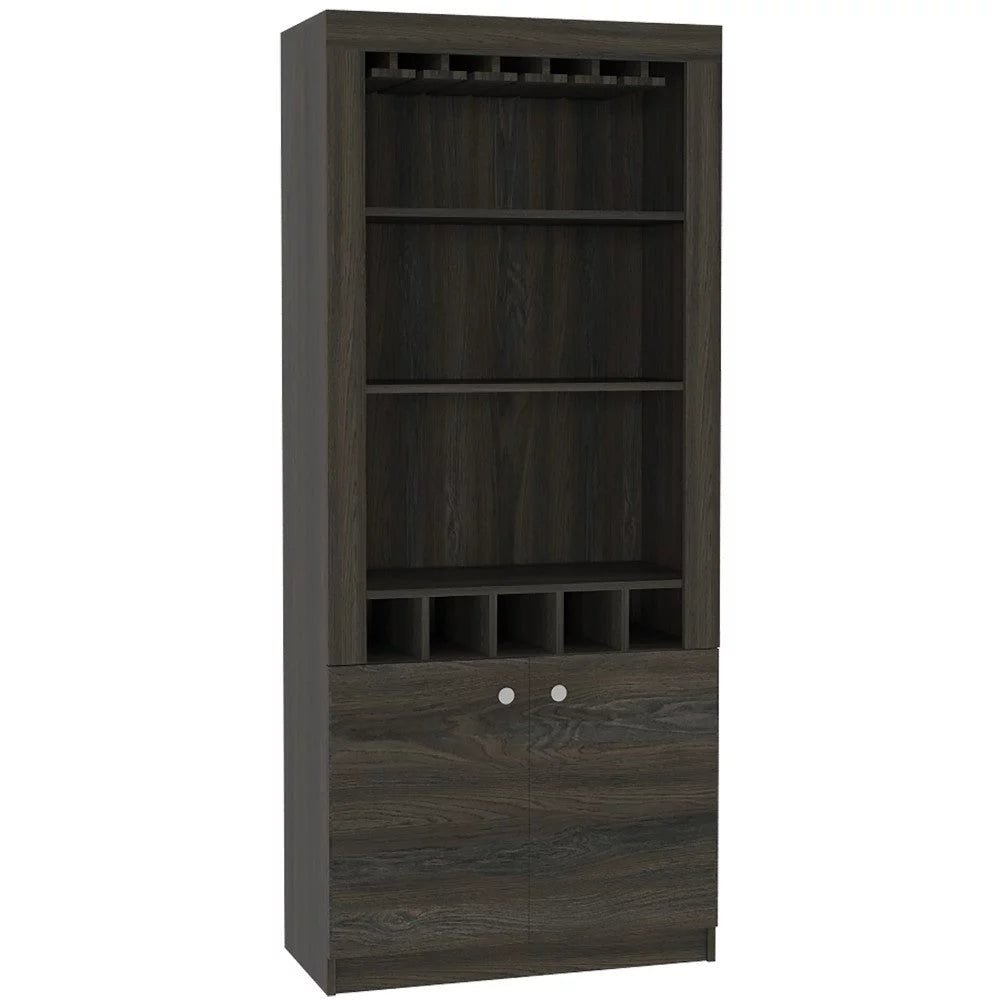 Bar Cabinet with Five Wine Cubbies W34791