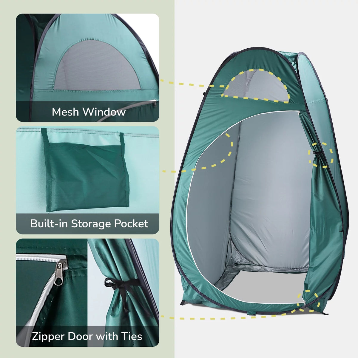 Portable Pop up Camping Shower Toilet Changing Tent A9650