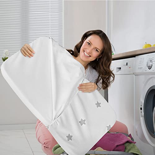 Waterproof Breathable Bassinet Mattress Pad with Removable Zippered Cover P97449