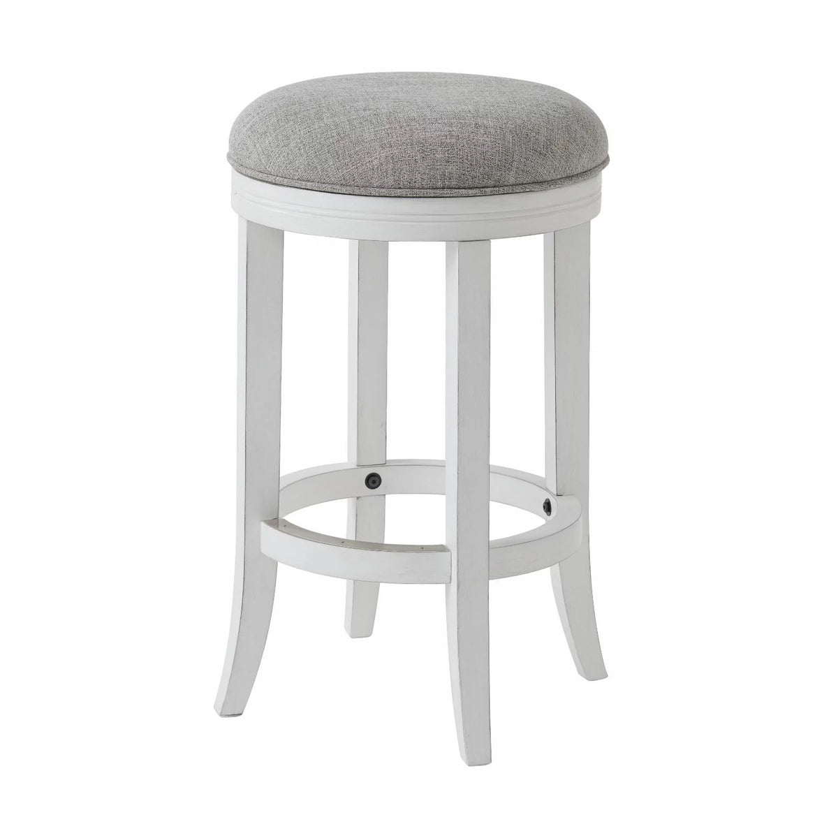 Upholstered Swivel Backless Counter-Height Barstool V9870