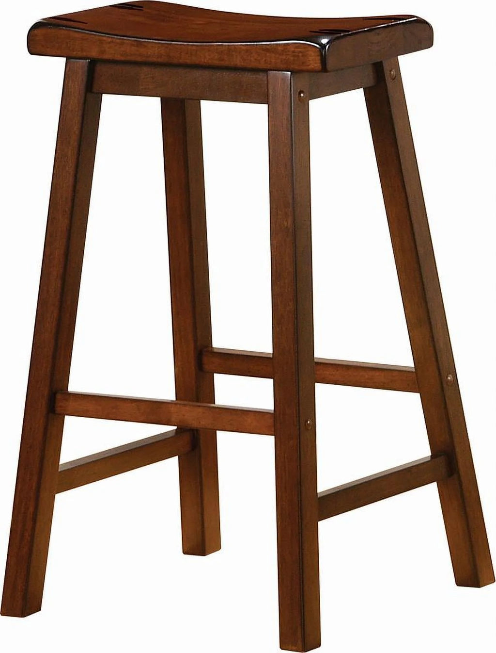 Chestnut Wooden Bar Stools Set of 2 K2134