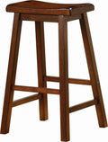 Chestnut Wooden Bar Stools Set of 2 K2134