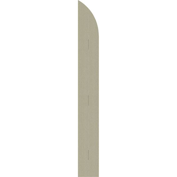 Rustic Faux Wood Shutters with Quarter Round Arch Top M71718