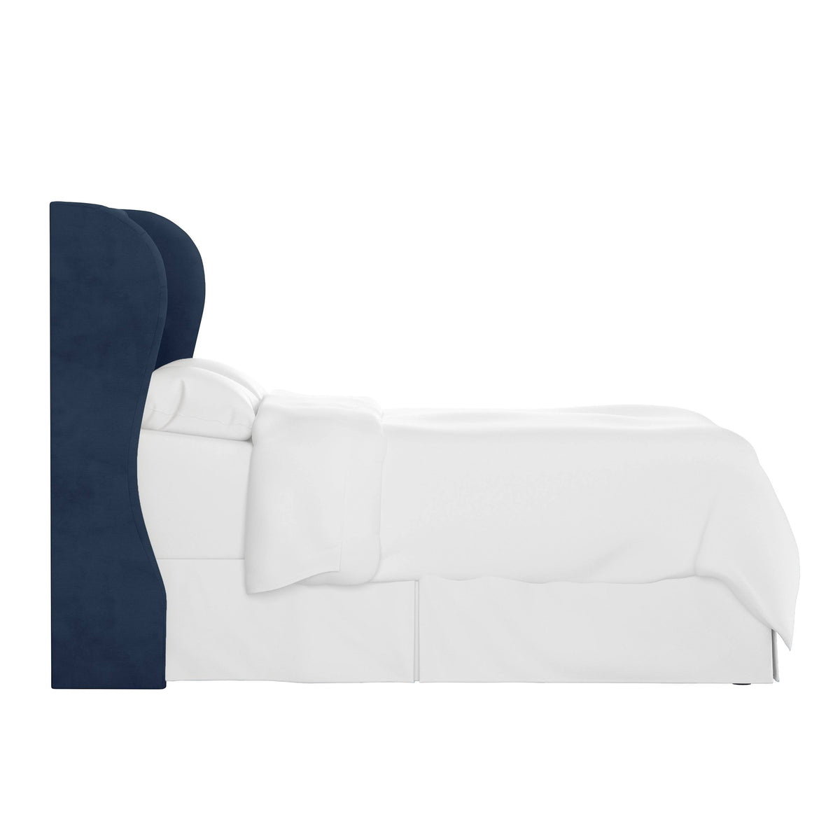 California King Tufted Wingback Headboard Velvet S6901