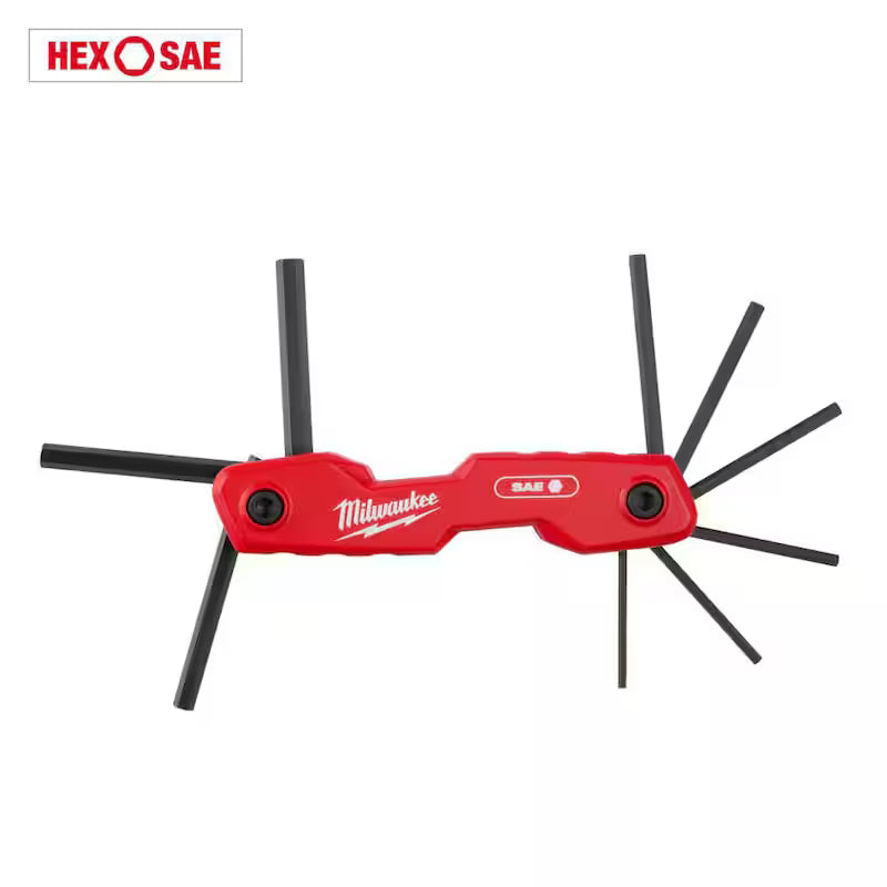 Folding SAE Hex Key Set 9-Piece V200177