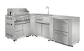 Outdoor Kitchen Package with Propane Gas Grill and Refrigerator C130049