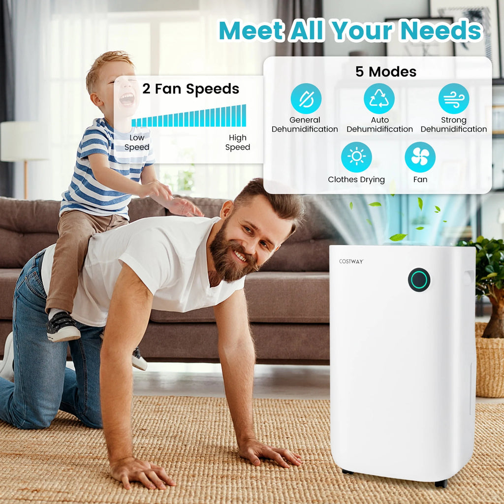 4500 Sq. Ft 73-Pint Dehumidifier with 5 Modes W37476