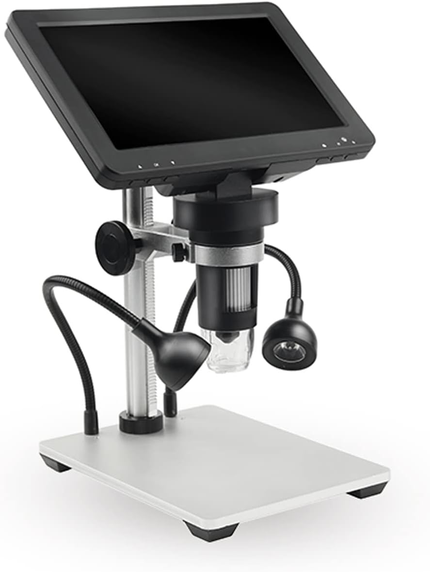 7 Digital Microscope 12MP 1080P Video with Metal Stand 2 LED Fill Lights 32G SD Card Y575