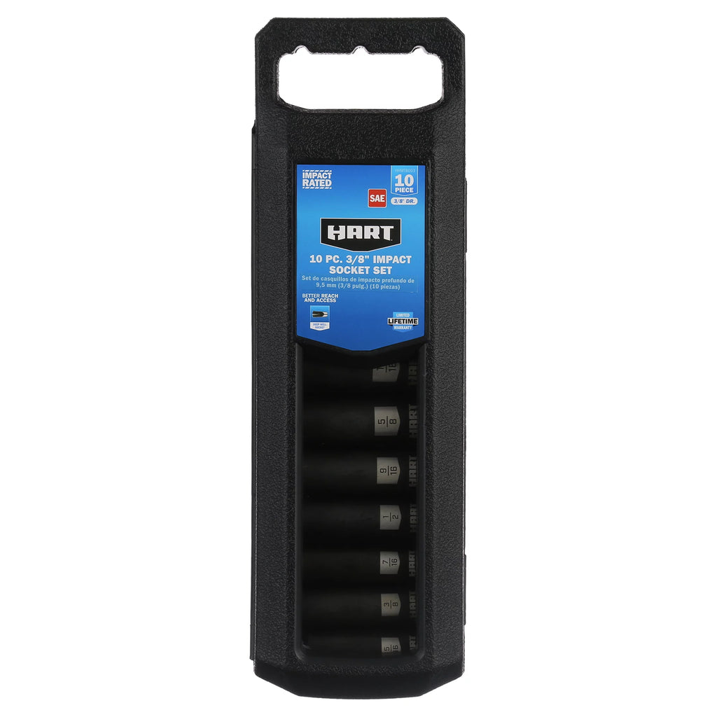 10-Piece 3/8-inch Drive SAE Impact Socket Set W819