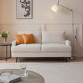 Beige Upholstered Futon Sofa Couch Loveseat U616373