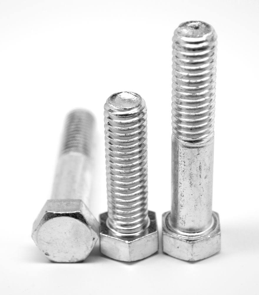 3/4x22-10 x 1 1/2x22 Coarse Thread A307 Grade A Hex Bolt Low Carbon Steel Zinc Plated E4627