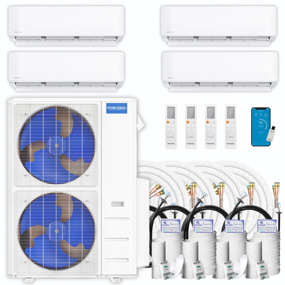 42,000 BTU 4 Zone Ductless Air Conditioner and Heat Pump L76226