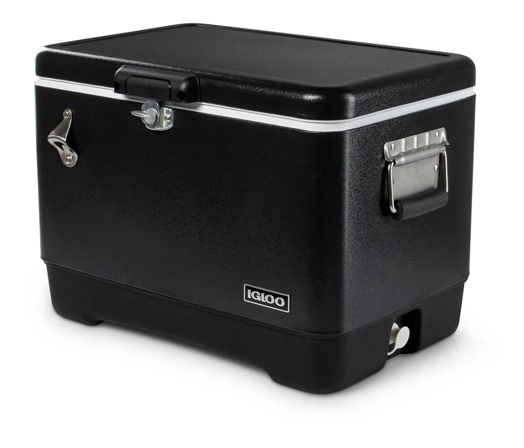 54 Qt Hard Sided Cooler, Black O8345