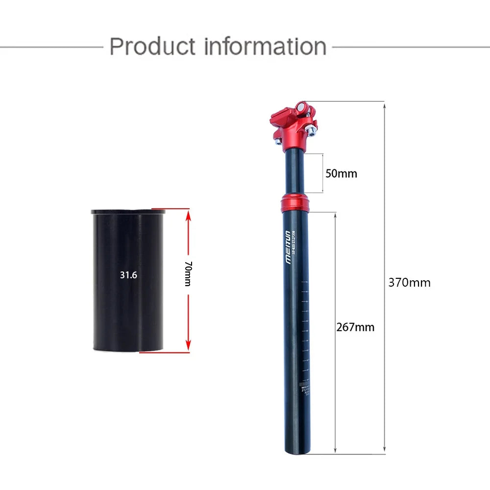 MTB Bike Suspension Seatpost Aluminum Alloy 31.6mm C667