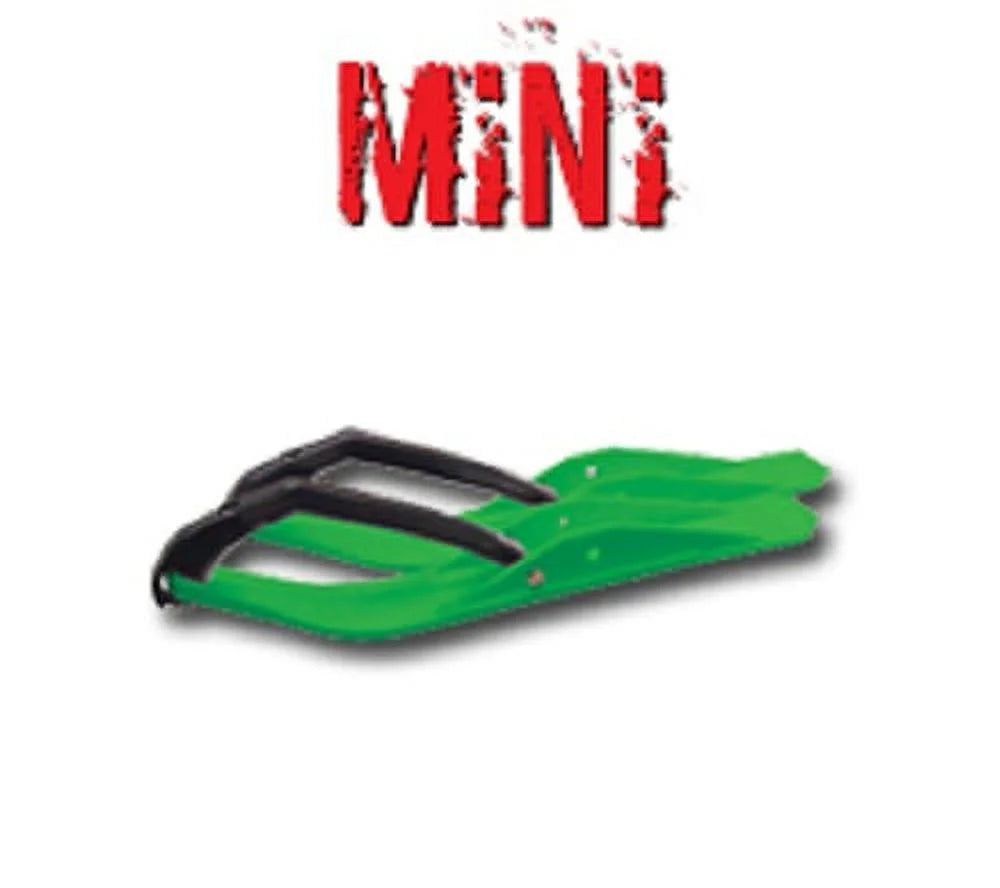 Red Snowmobile Skis with Black Loops B20153