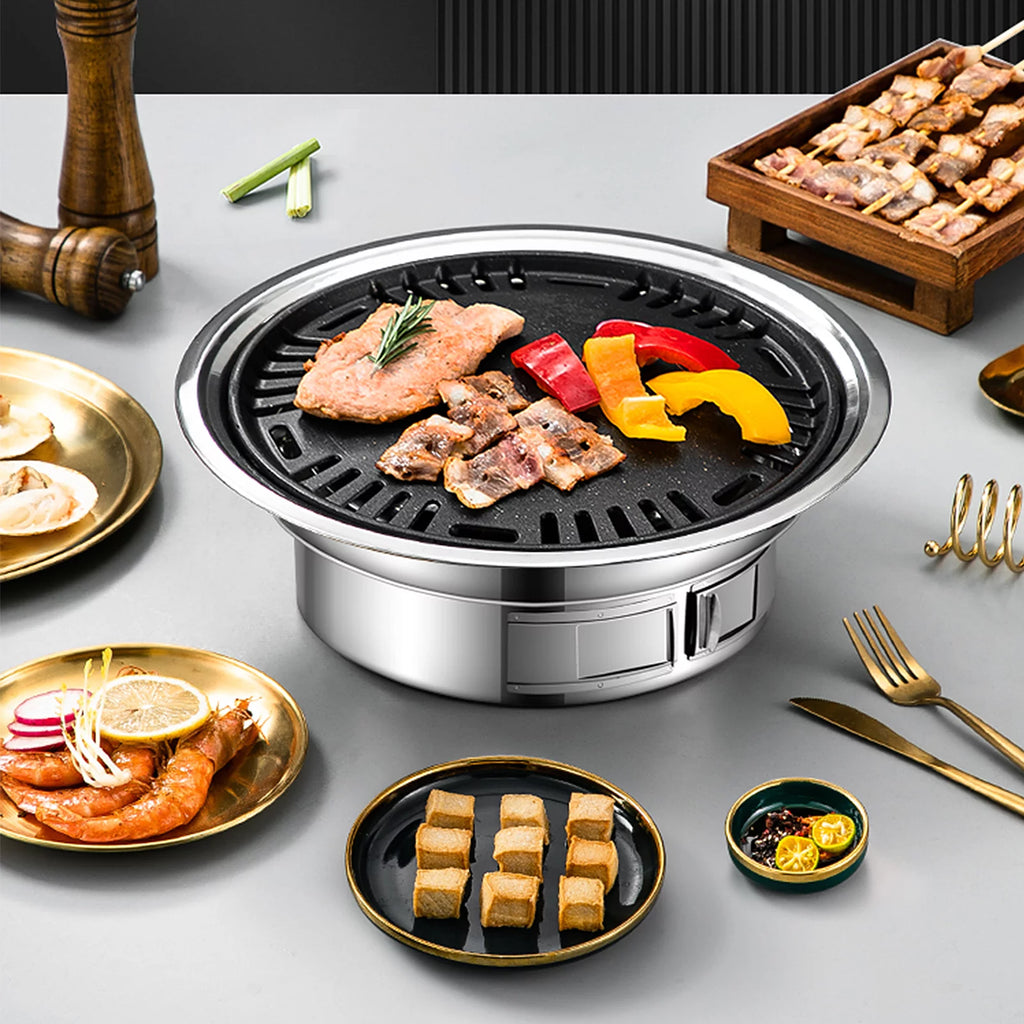 Charcoal Grill Non-stick Portable Stainless Steel BBQ Stove S6750