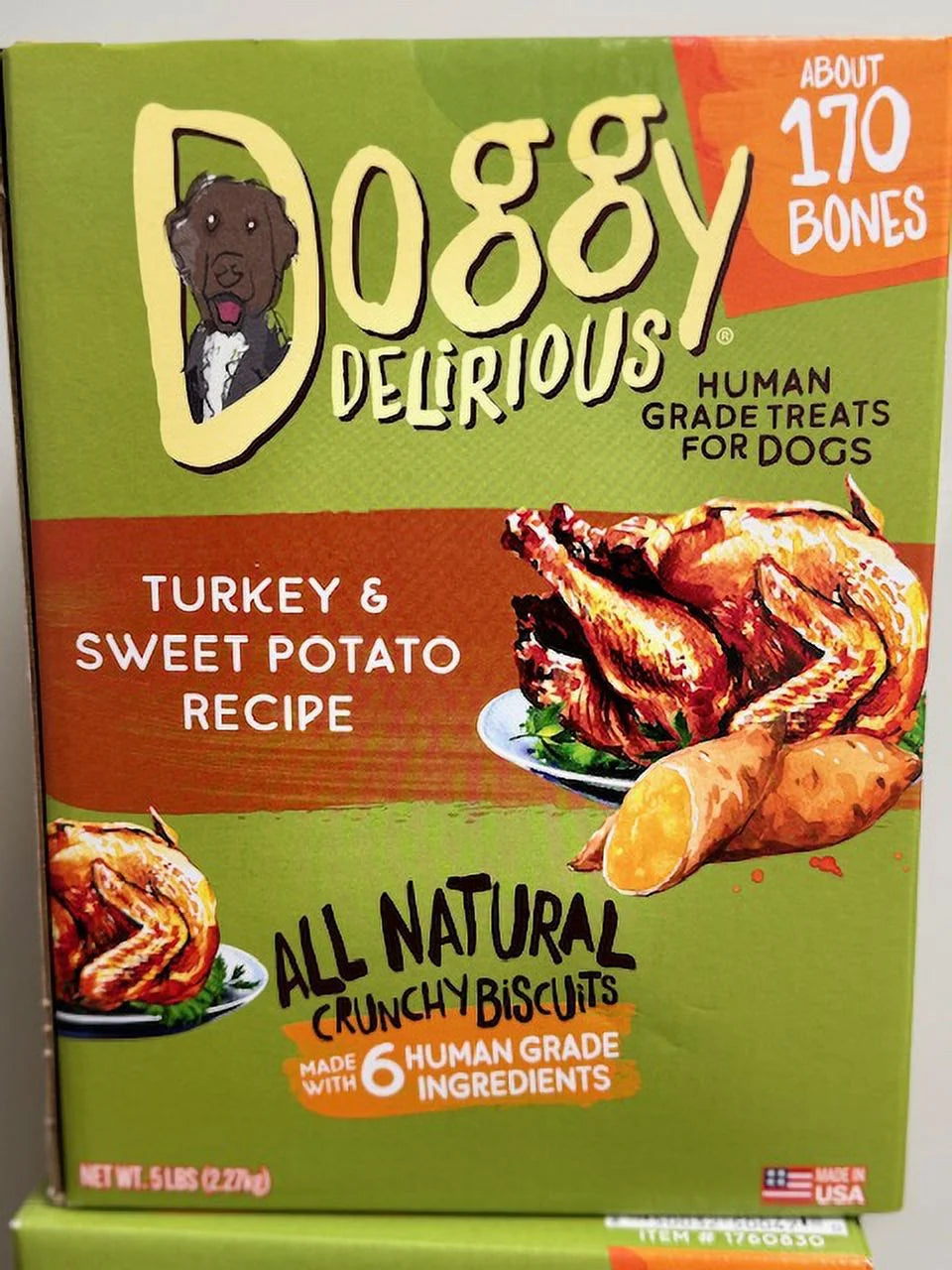 Turkey and Sweet Potato Flavor Dog Treats, 5 Pounds Q371734