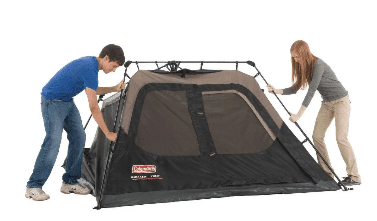 6-Person Dark Room Dome Camping Tent with Screen Room R547348
