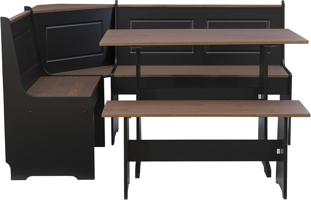 Black and Pecan Breakfast Dining Set G63451