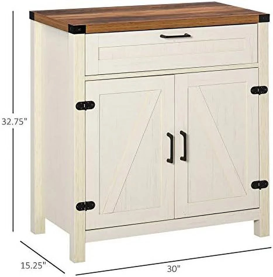 Farmhouse Wooden Accent Cabinet with Drawer M316647
