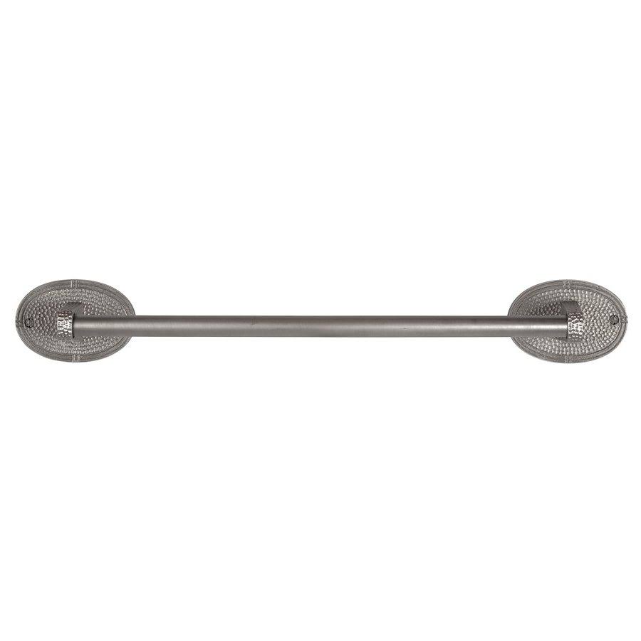 Solid Copper 18-inch Towel Bar with Oval Backplates P39479