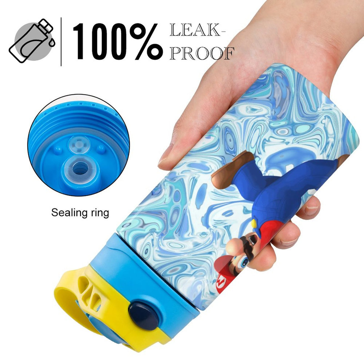 Insulated Stainless Steel Water Bottle With Straw S915